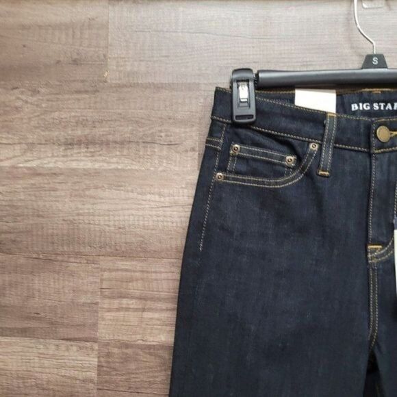NEW Big Star Ella High Rise Skinny Jeans Blue Dark Wash Womens Stretch Size 26 - Picture 6 of 16